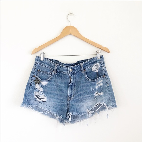 American Eagle Outfitters Pants - American eagle distressed high waisted shorts